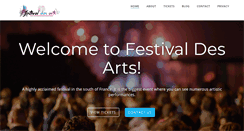 Desktop Screenshot of festivaldesarts.org